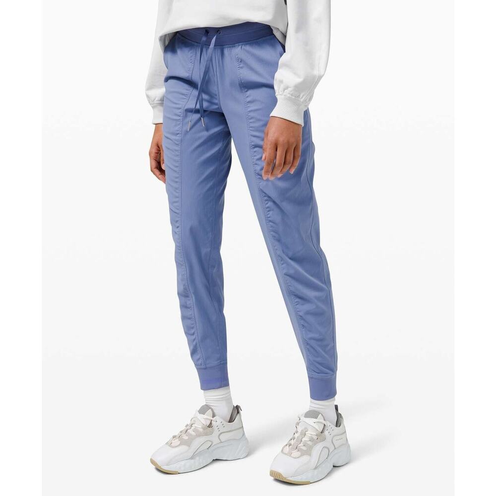 Womens Lululemon Dance Studio Water Drop Blue Joggers Pants-12
